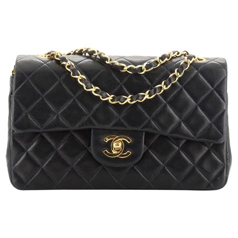 chanel lambskin quilted small double flap navy|chanel handbags flap.